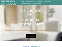 Tablet Screenshot of bermudadentalboard.org